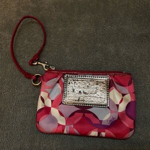 Coach Poppy Wristlet.
